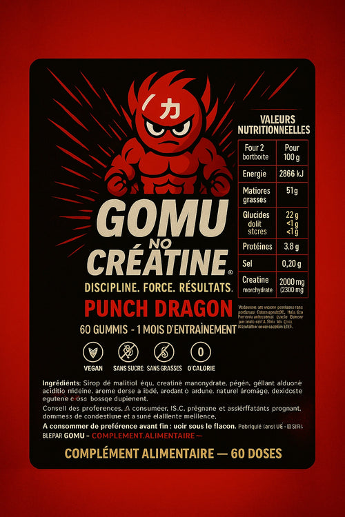 DRAGON PUNCH– Gummies à la Créatine Goût Fraise