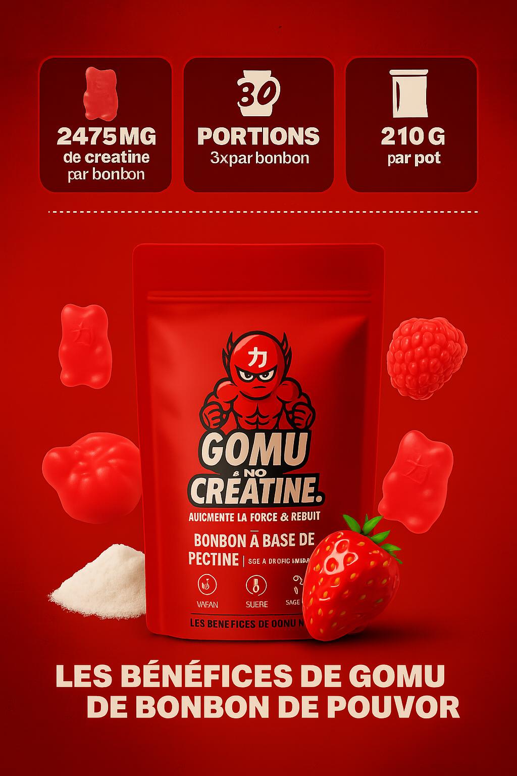 DRAGON PUNCH– Gummies à la Créatine Goût Fraise